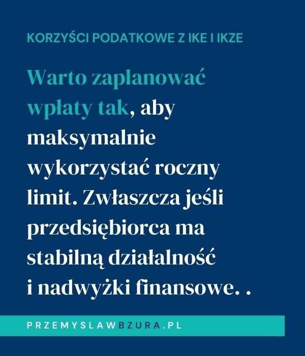 Jak maksymalizować korzyści podatkowe z IKE i IKZE z perspektywy przedsiębiorcy