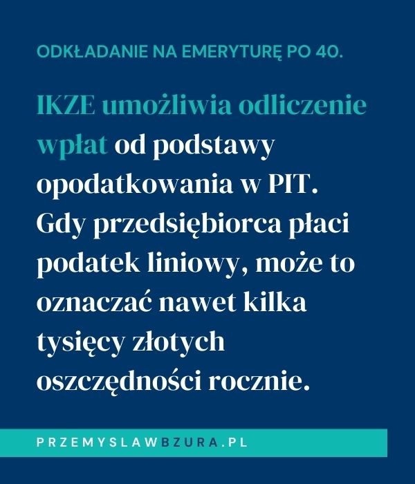 Emerytura dla przedsiębiorcy. Co zrobić, gdy zaczynasz odkładać na emeryturę po 40-ce